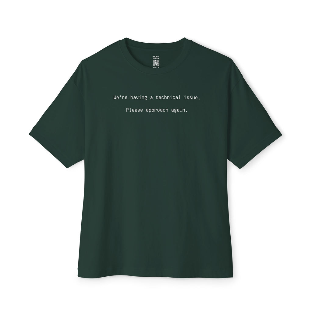 Please Approach Again Oversized Tee