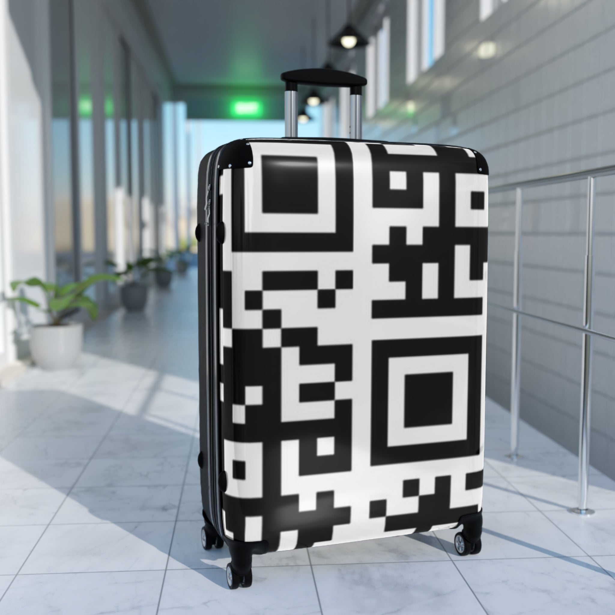 QR Print Suitcase