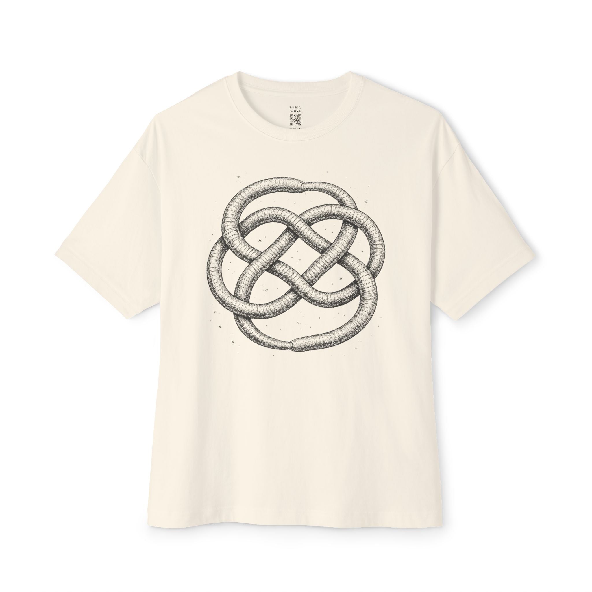 Ouroboros Earthworm Knot Oversized Tee