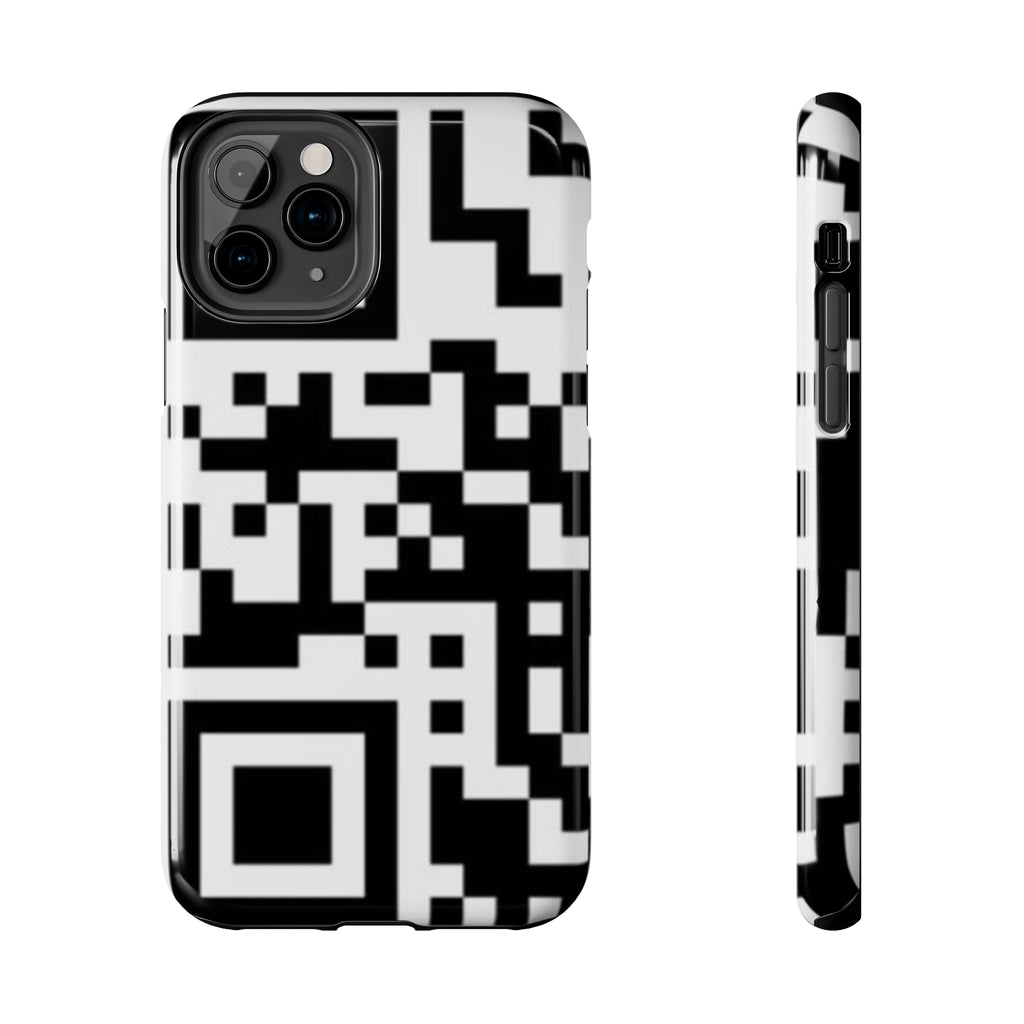 QR Print Tough Phone Case