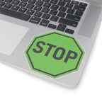 Green Stop Sign Sticker