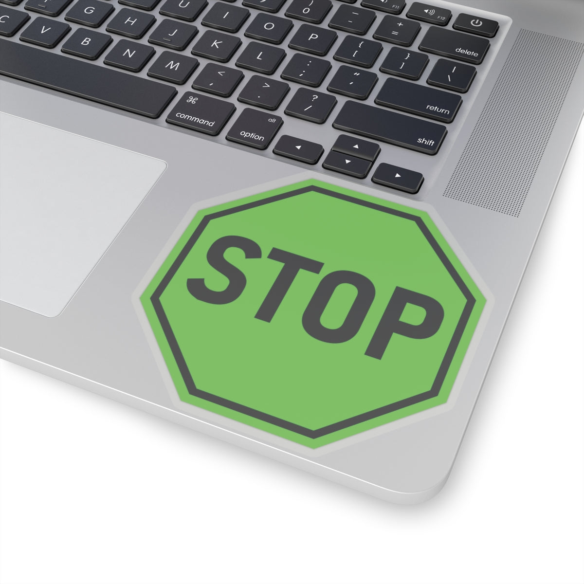 Green Stop Sign Sticker