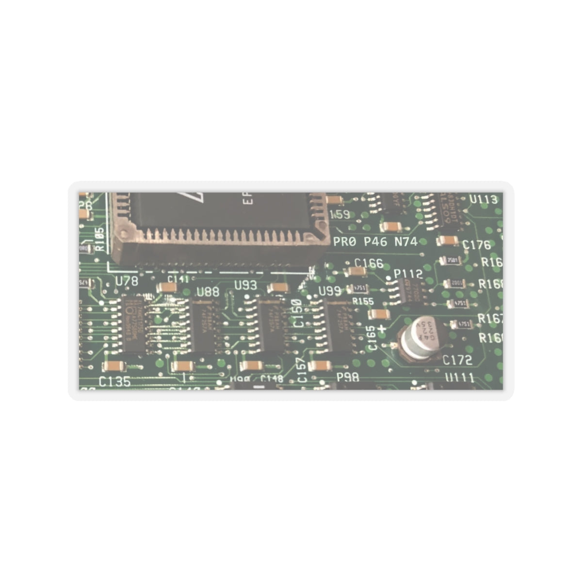 Long Circuitboard Sticker