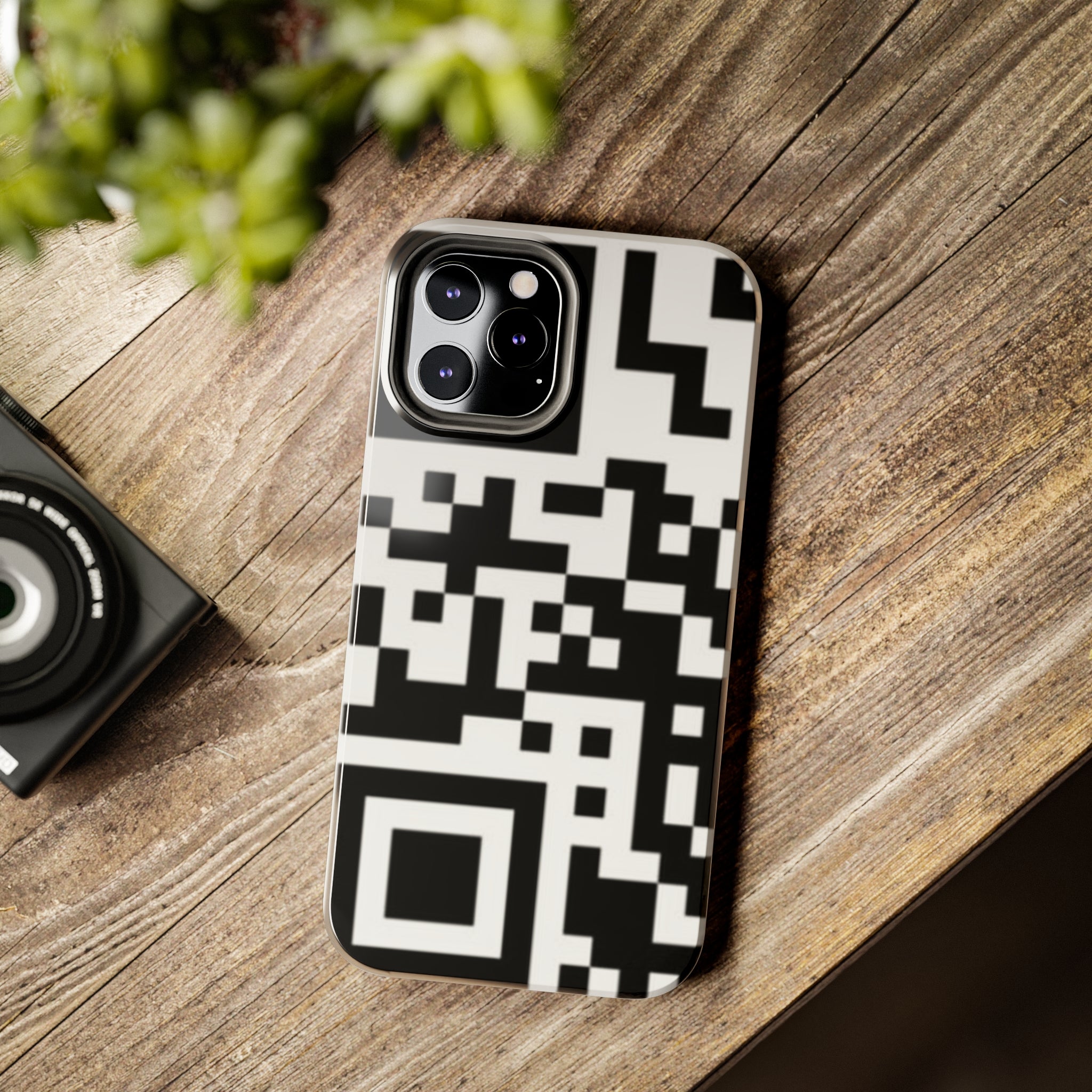 QR Print Tough Phone Case