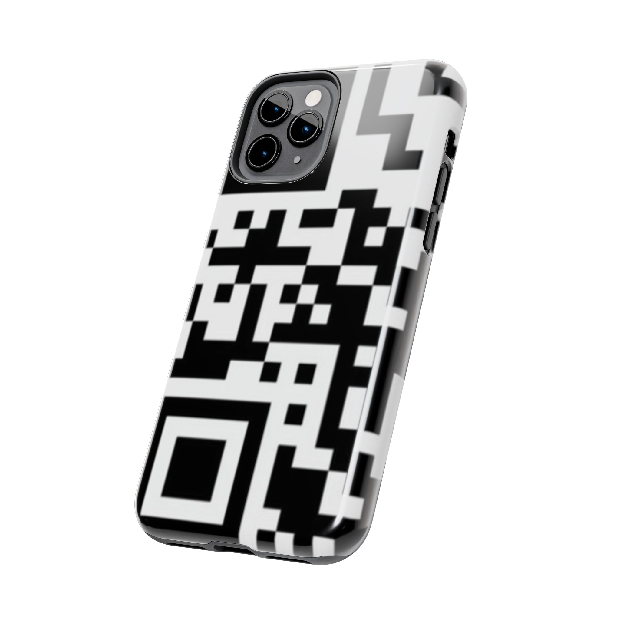 QR Print Tough Phone Case