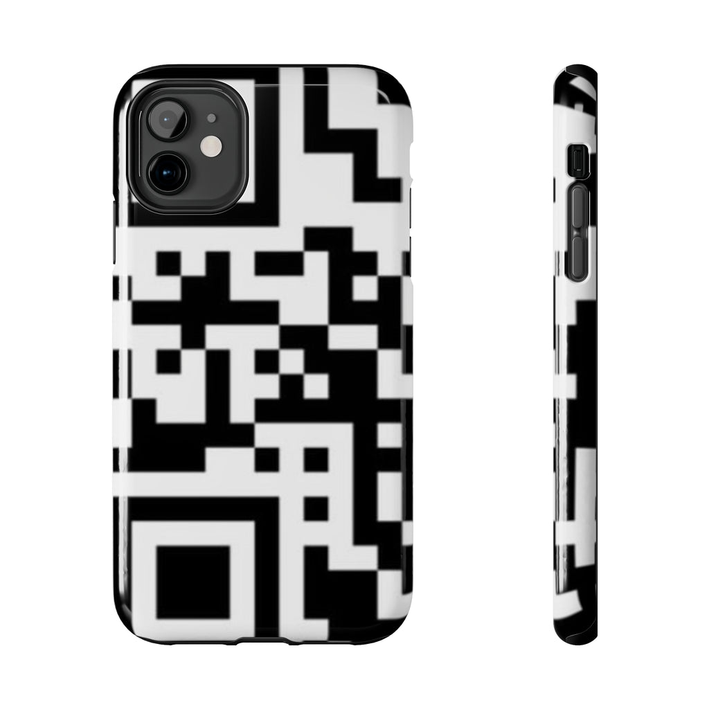QR Print Tough Phone Case