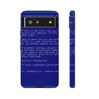 BSoD (Blue Screen of Death) Phone Case