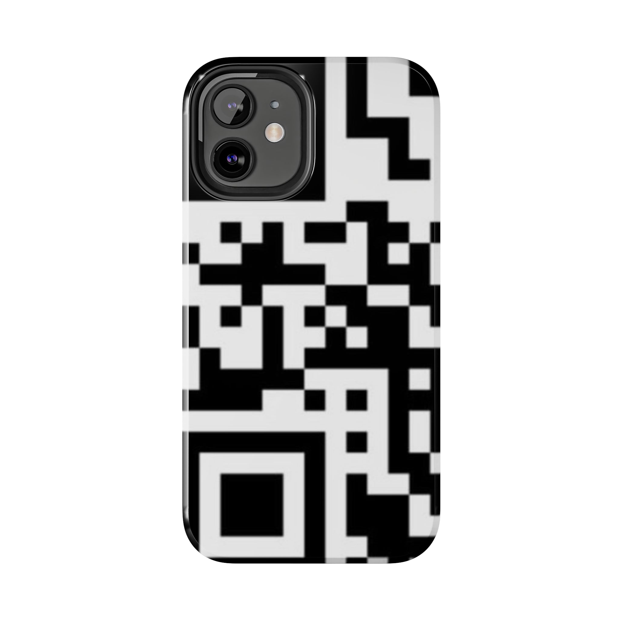 QR Print Tough Phone Case