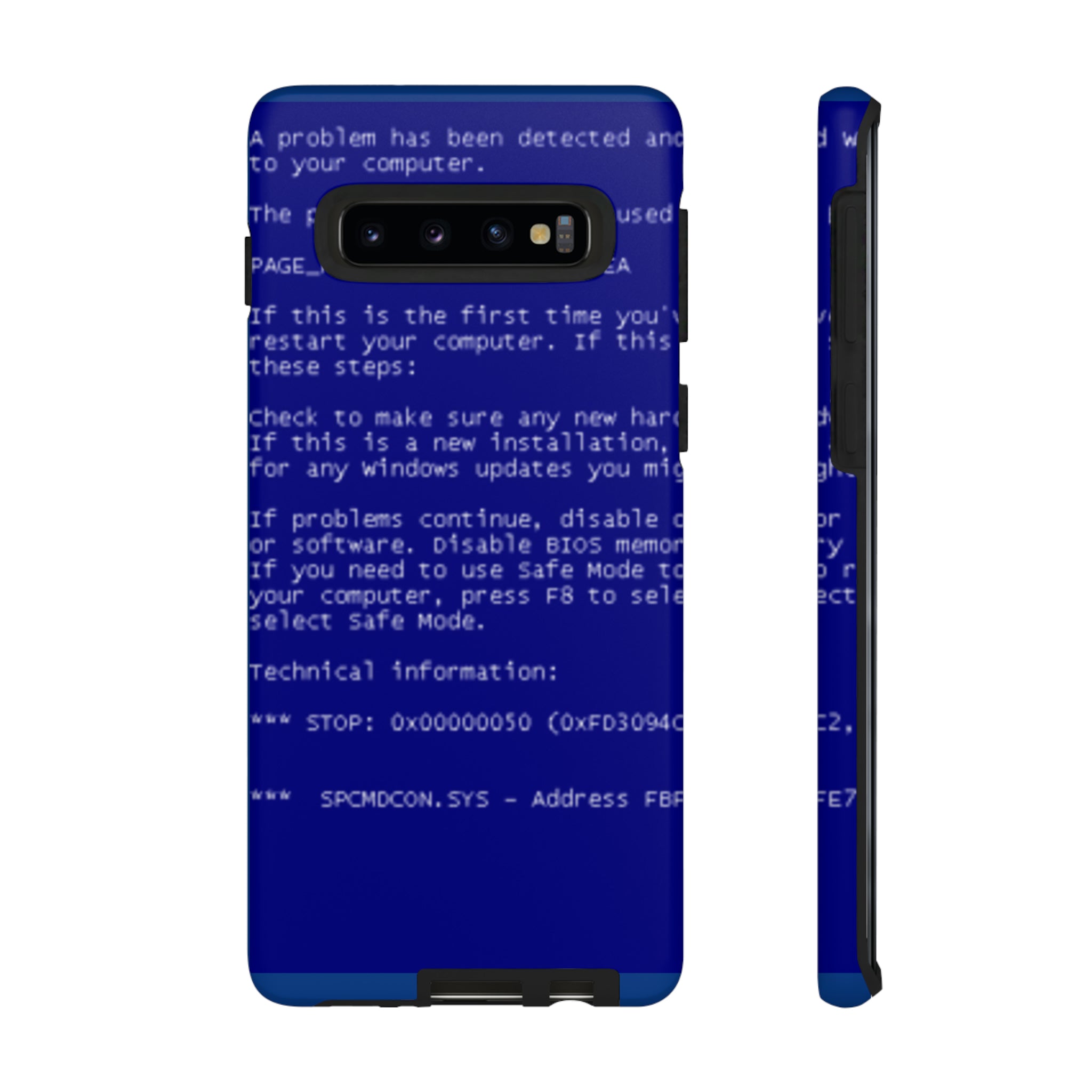 BSoD (Blue Screen of Death) Phone Case