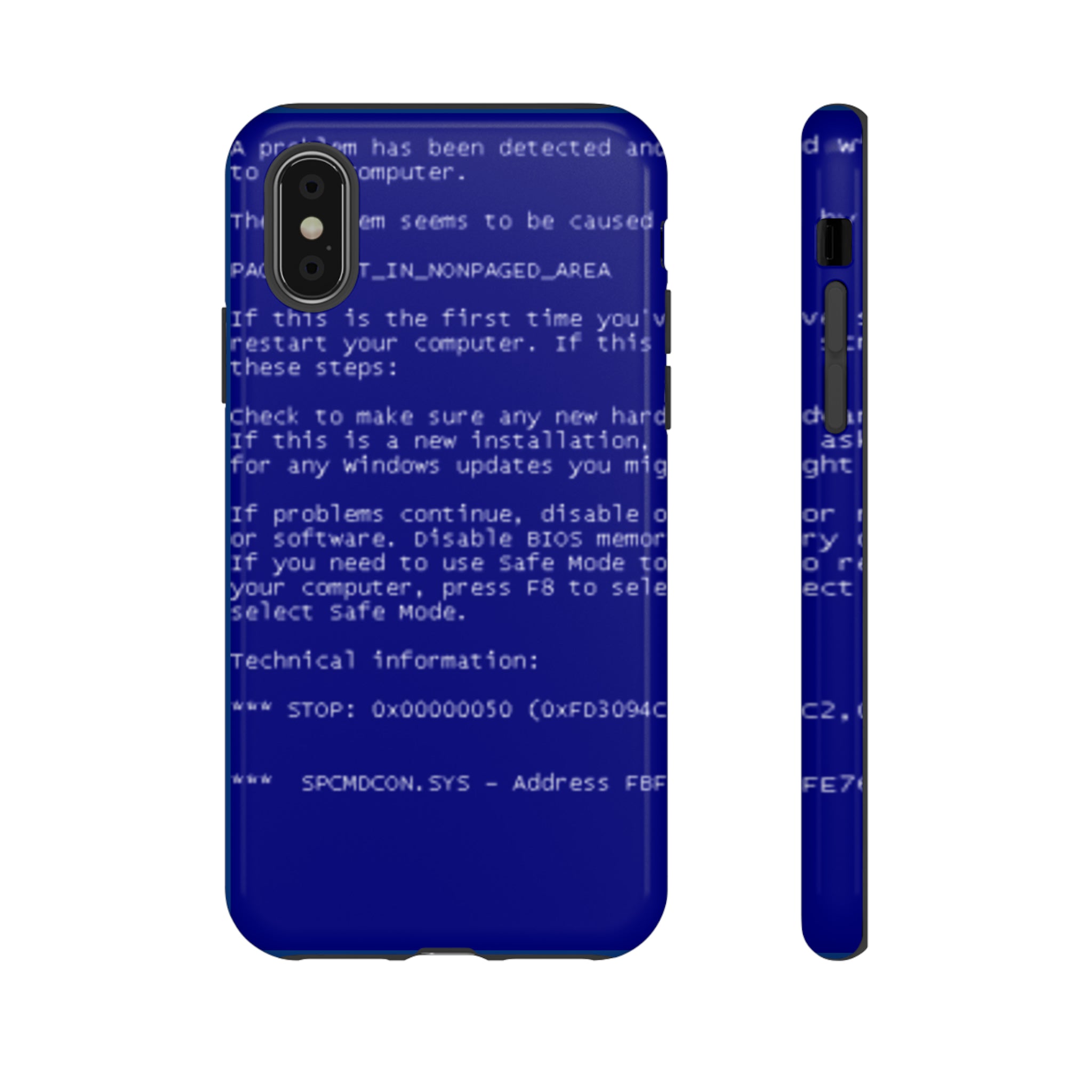 BSoD (Blue Screen of Death) Phone Case
