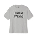 Content Warning Oversized Tee