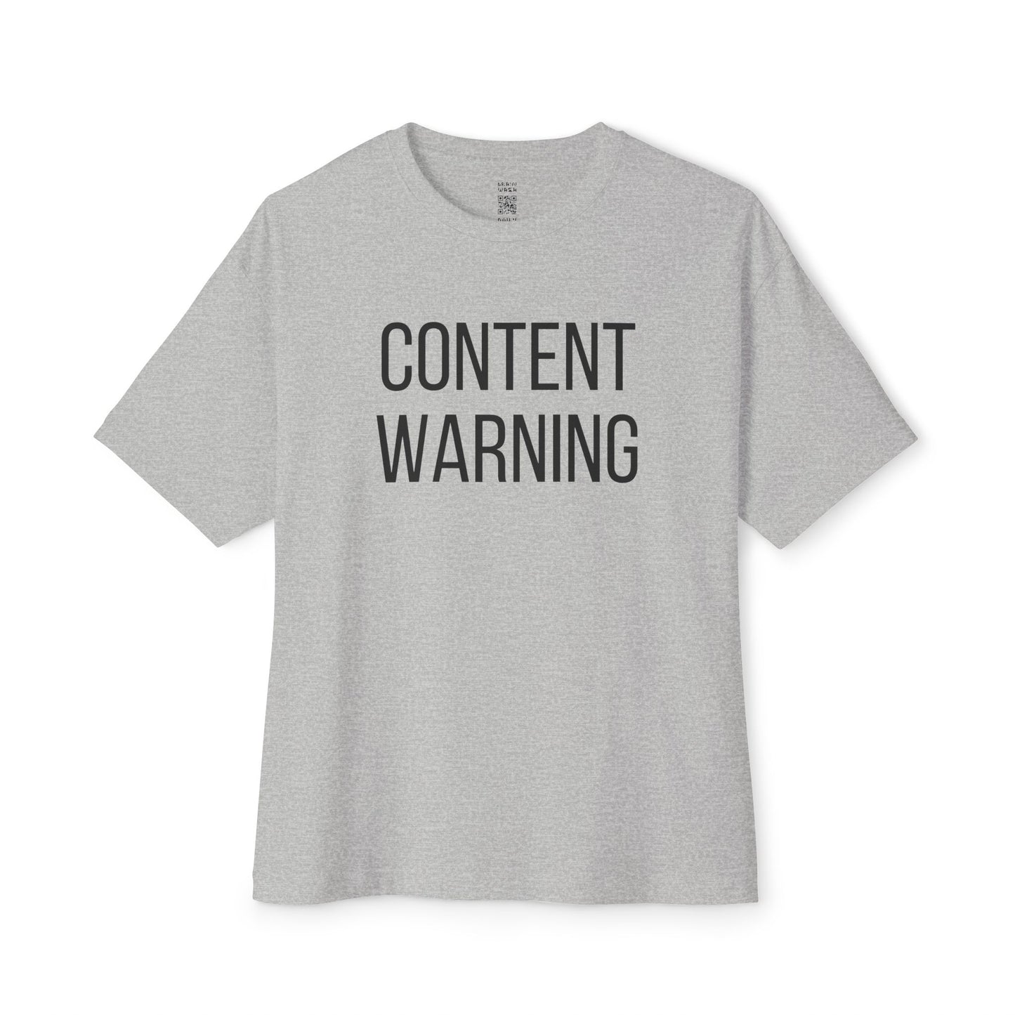 Content Warning Oversized Tee