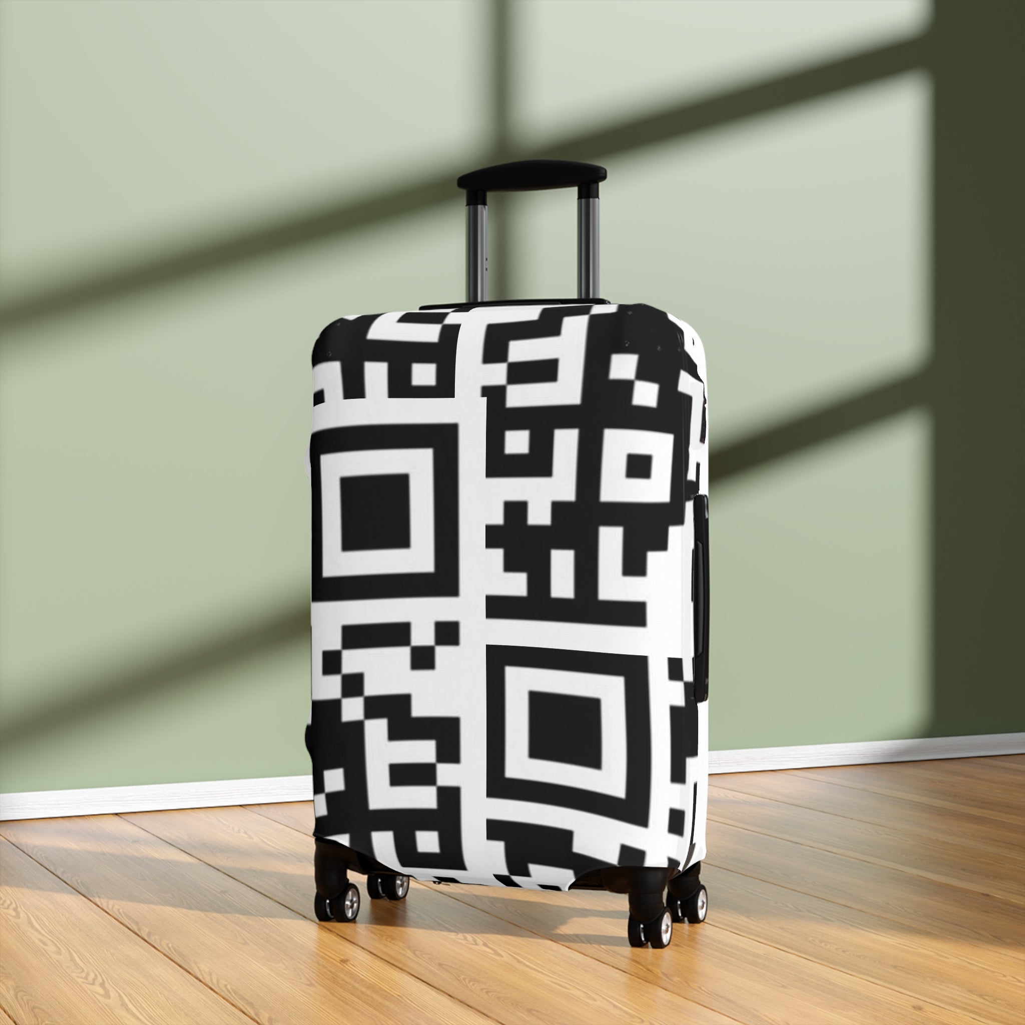 QR Print Luggage Cover