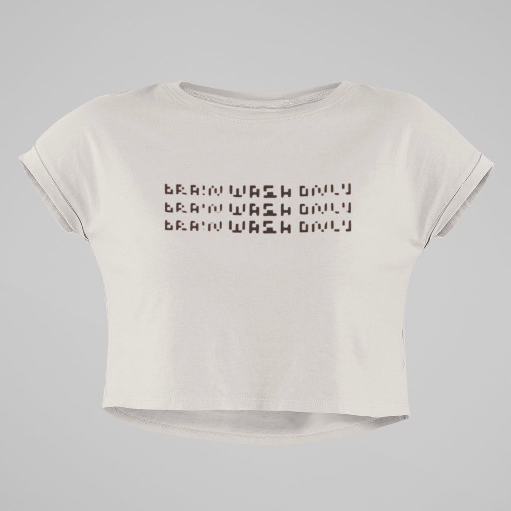 Heavy Faded Oversized Crop Top