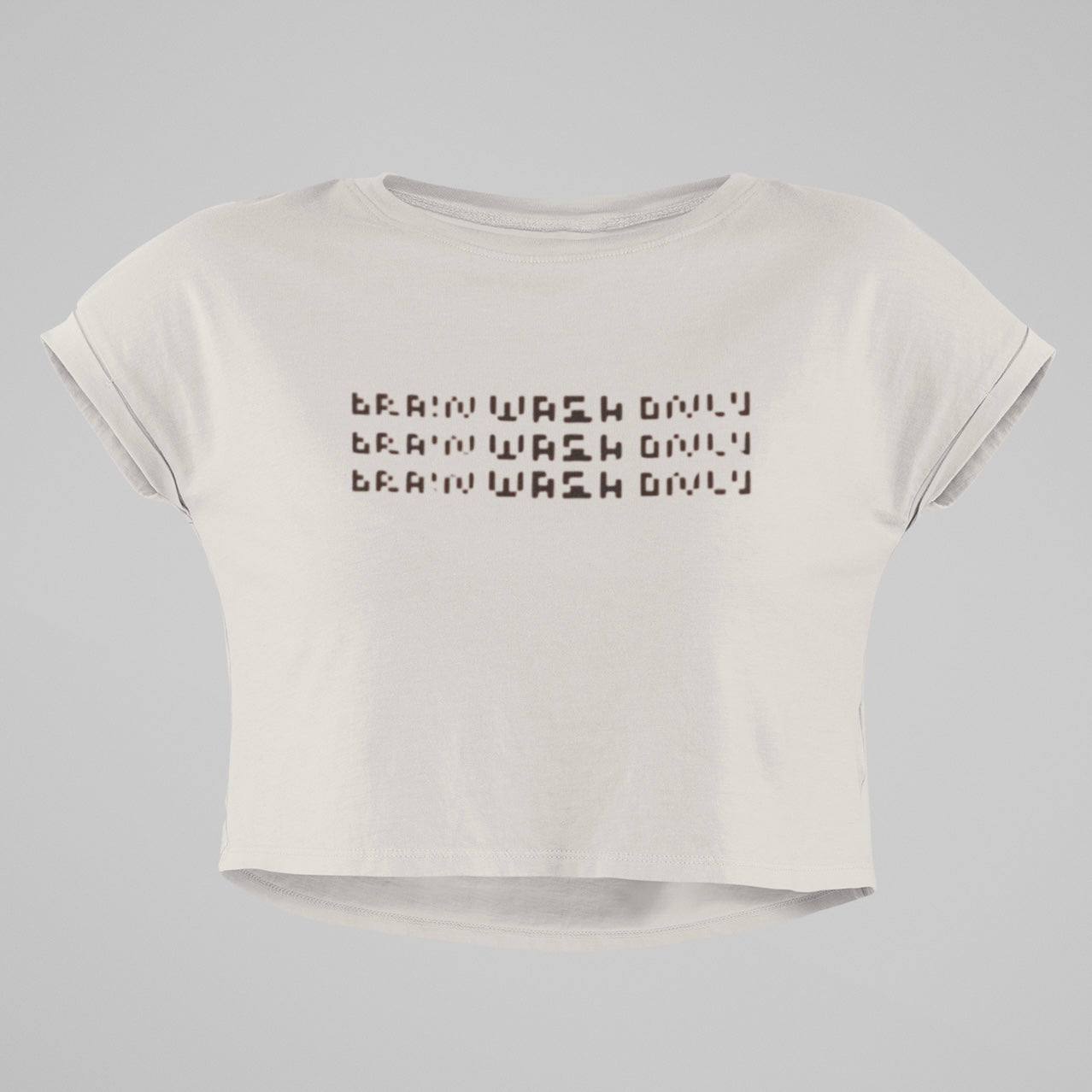 Heavy Faded Oversized Crop Top