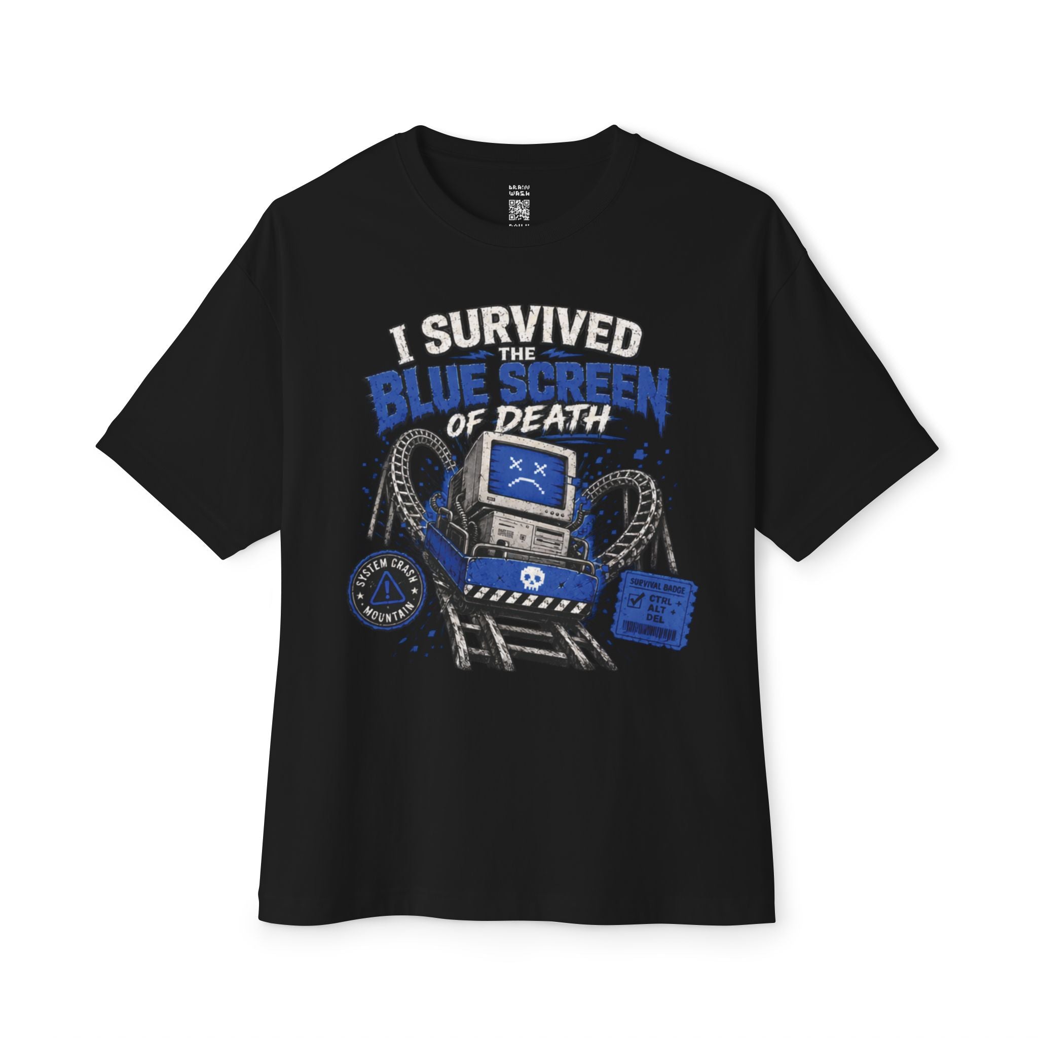 I Survived The Blue Screen Of Death Oversized Tee