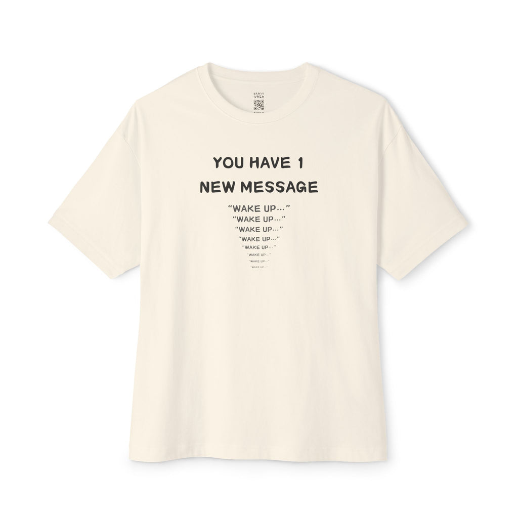 1 New Message Oversized Tee