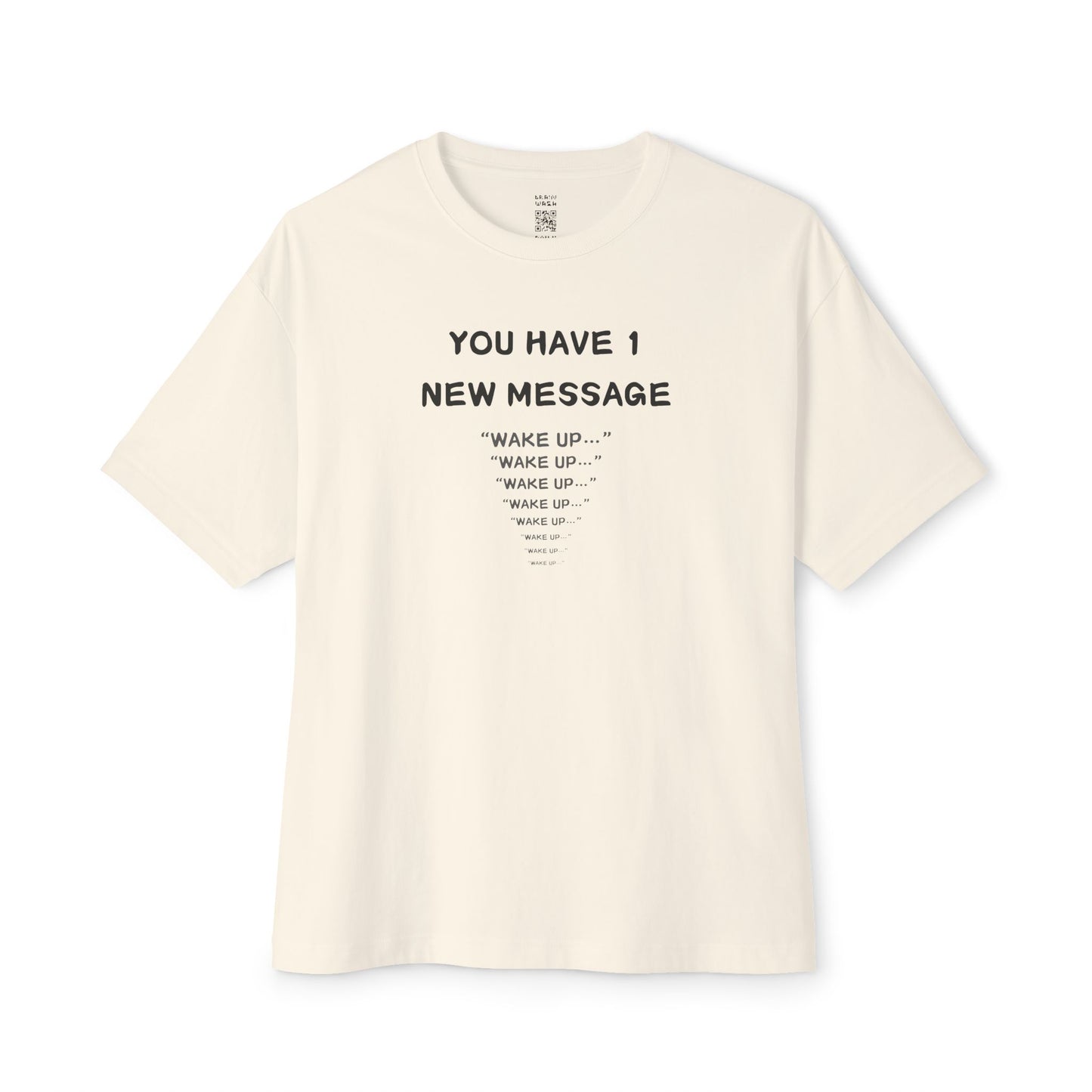 1 New Message Oversized Tee