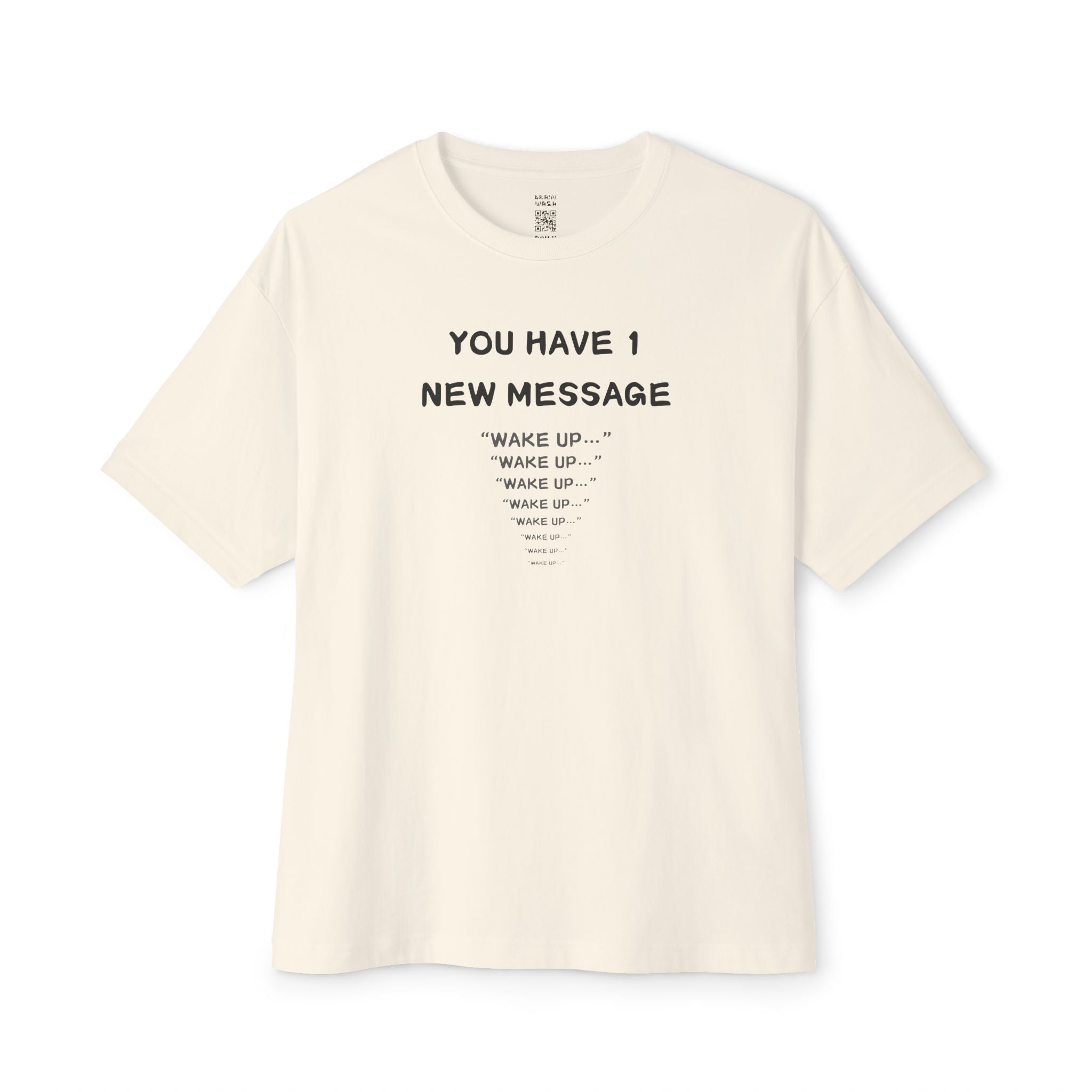 1 New Message Oversized Tee