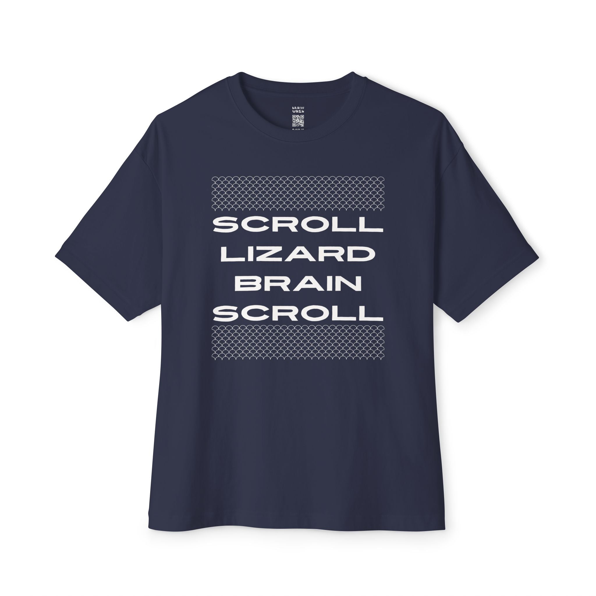 Scroll Lizard Brain Scroll Oversized Tee