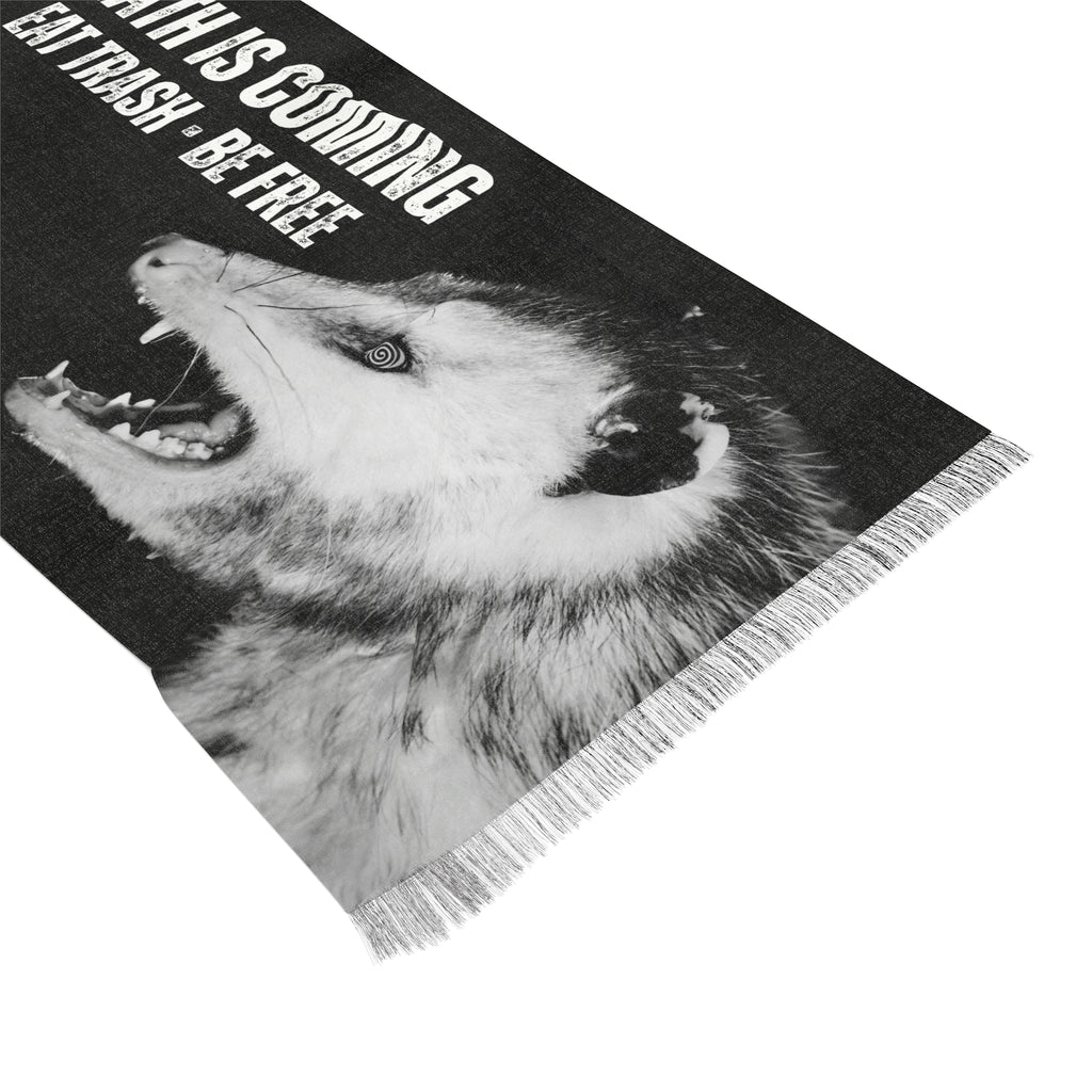 Death Is Coming Eat Trash Be Free Opossum Pashmina