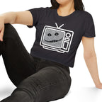 Cursed TV Crop Top Baby Tee