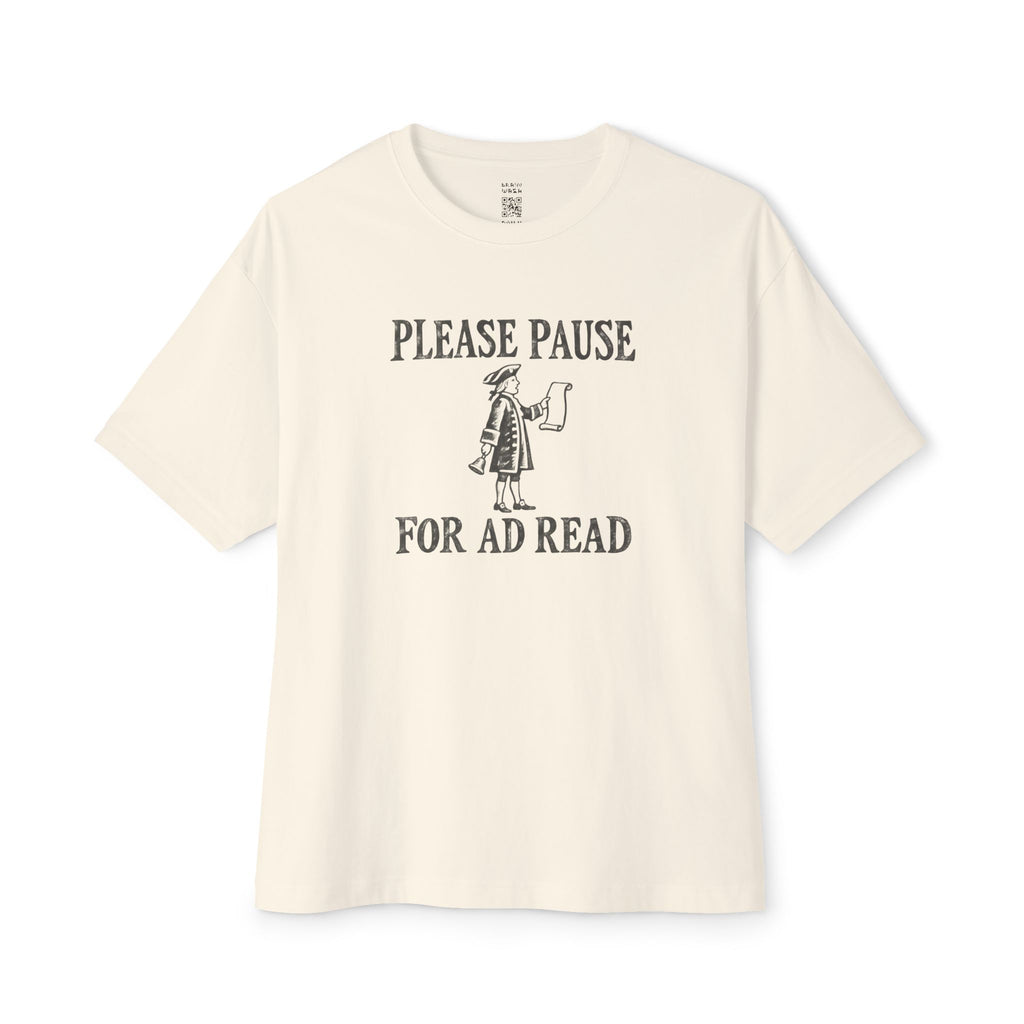 Ad Read Oversized Tee