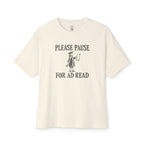 Ad Read Oversized Tee
