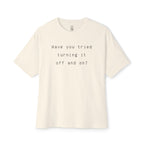 Off And On Oversized Tee