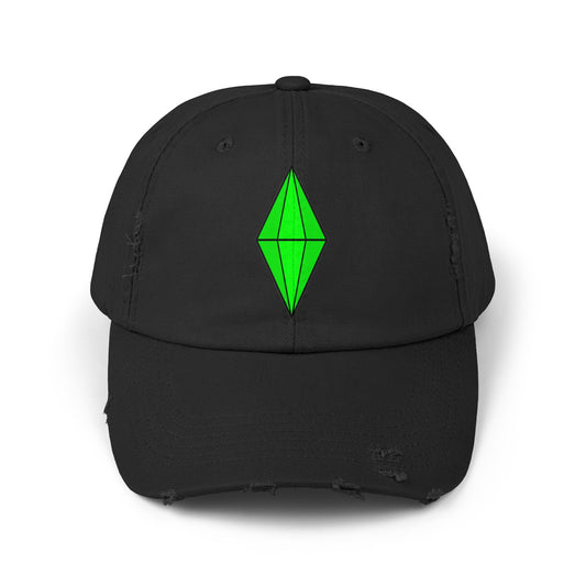 Distressed Plumbob Dad Hat