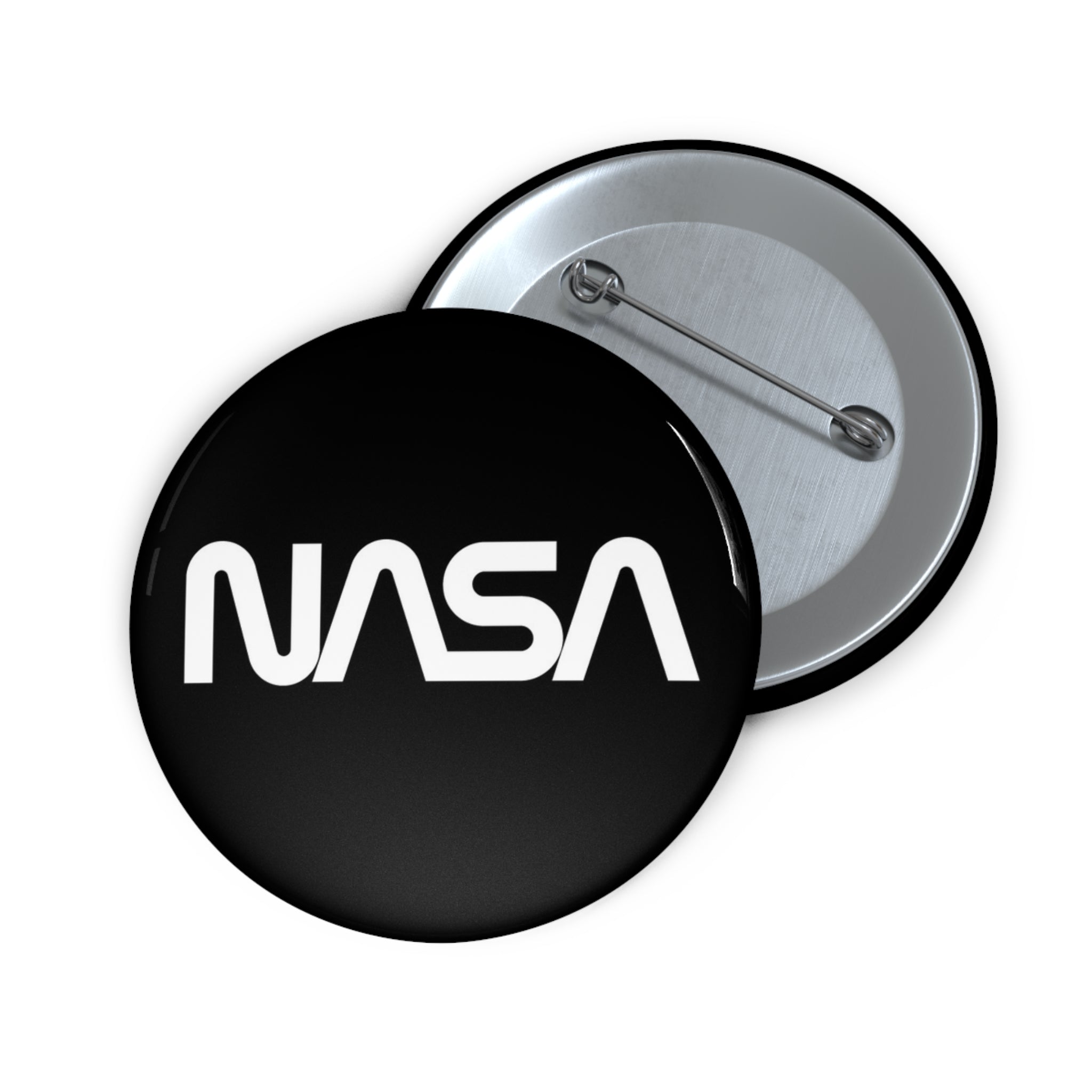 ‘Cosmic Black’ NASA Pin Button Badge