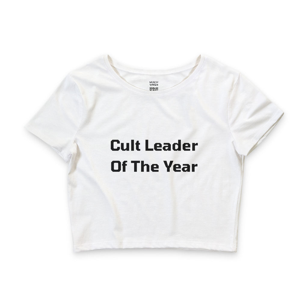 Cult Leader Of The Year Crop Top Baby Tee