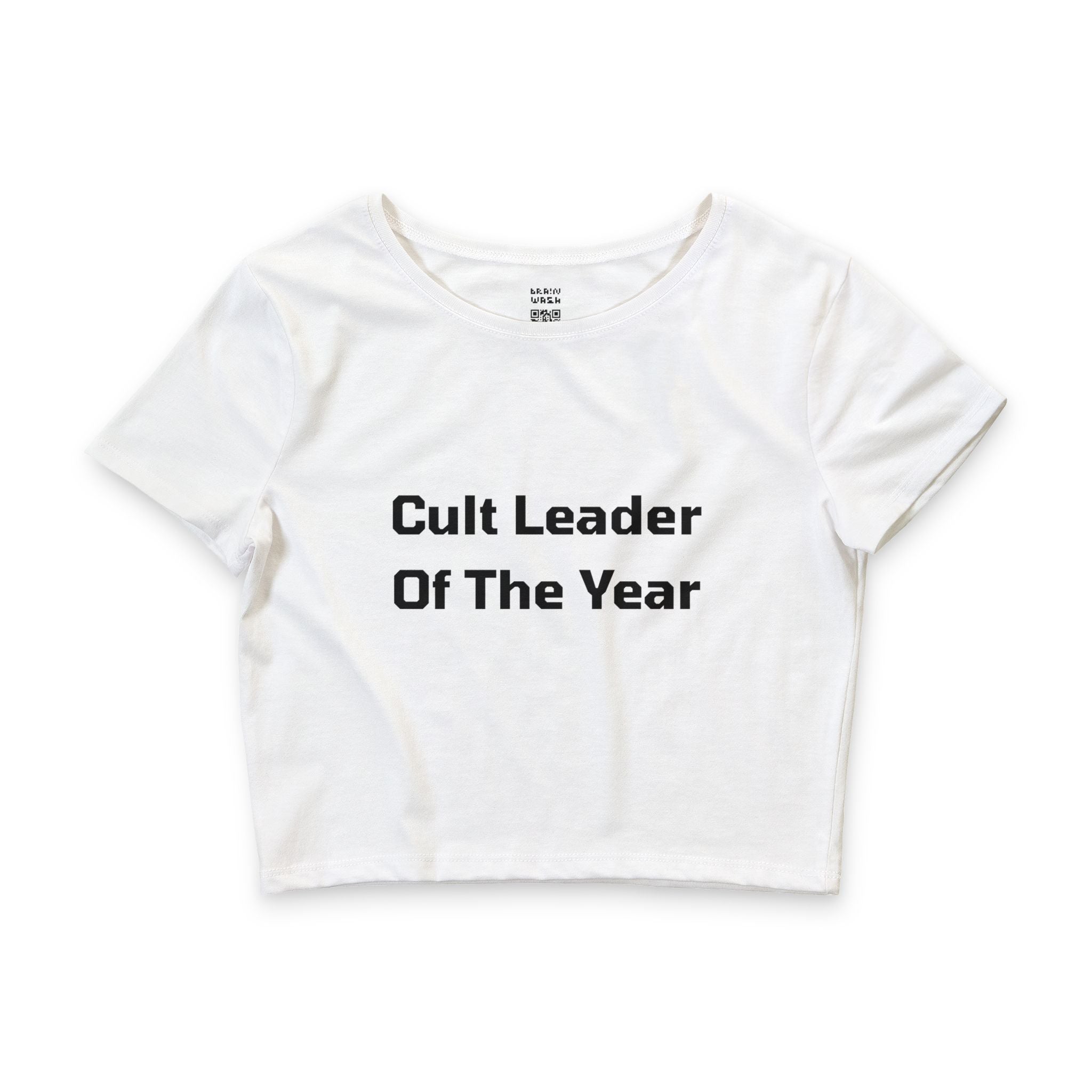 Cult Leader Of The Year Crop Top Baby Tee