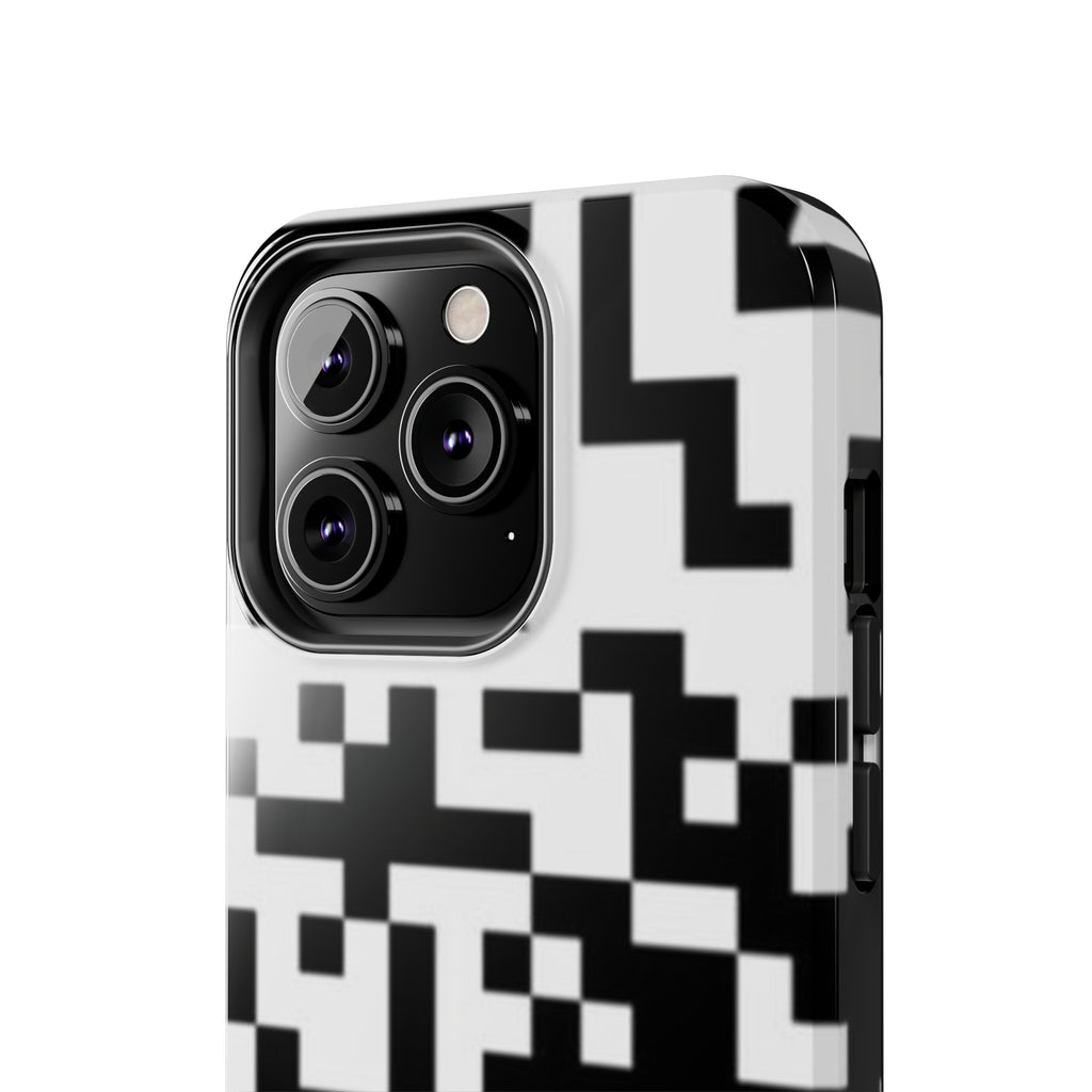 QR Print Tough Phone Case