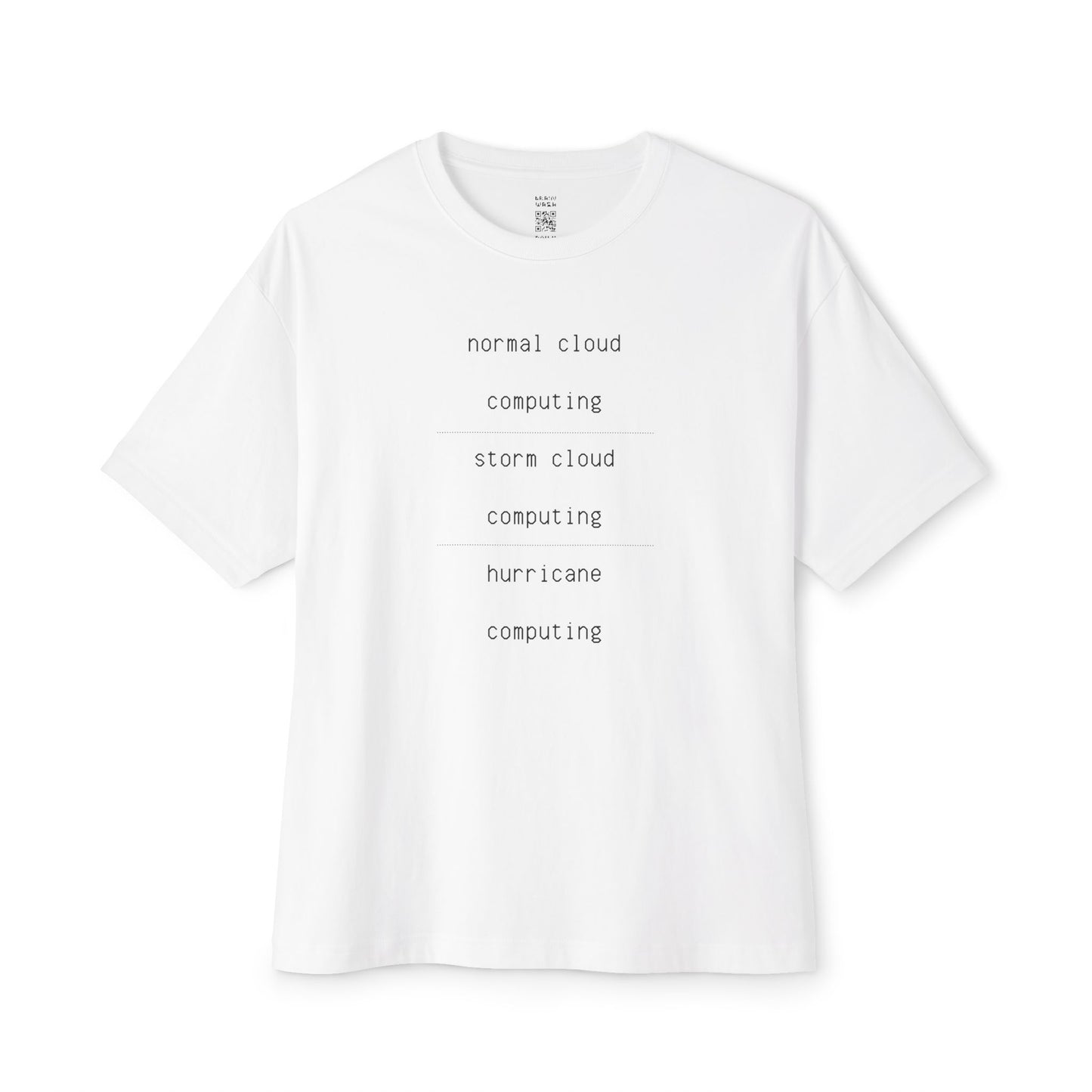 Cloud Computing Oversized Tee
