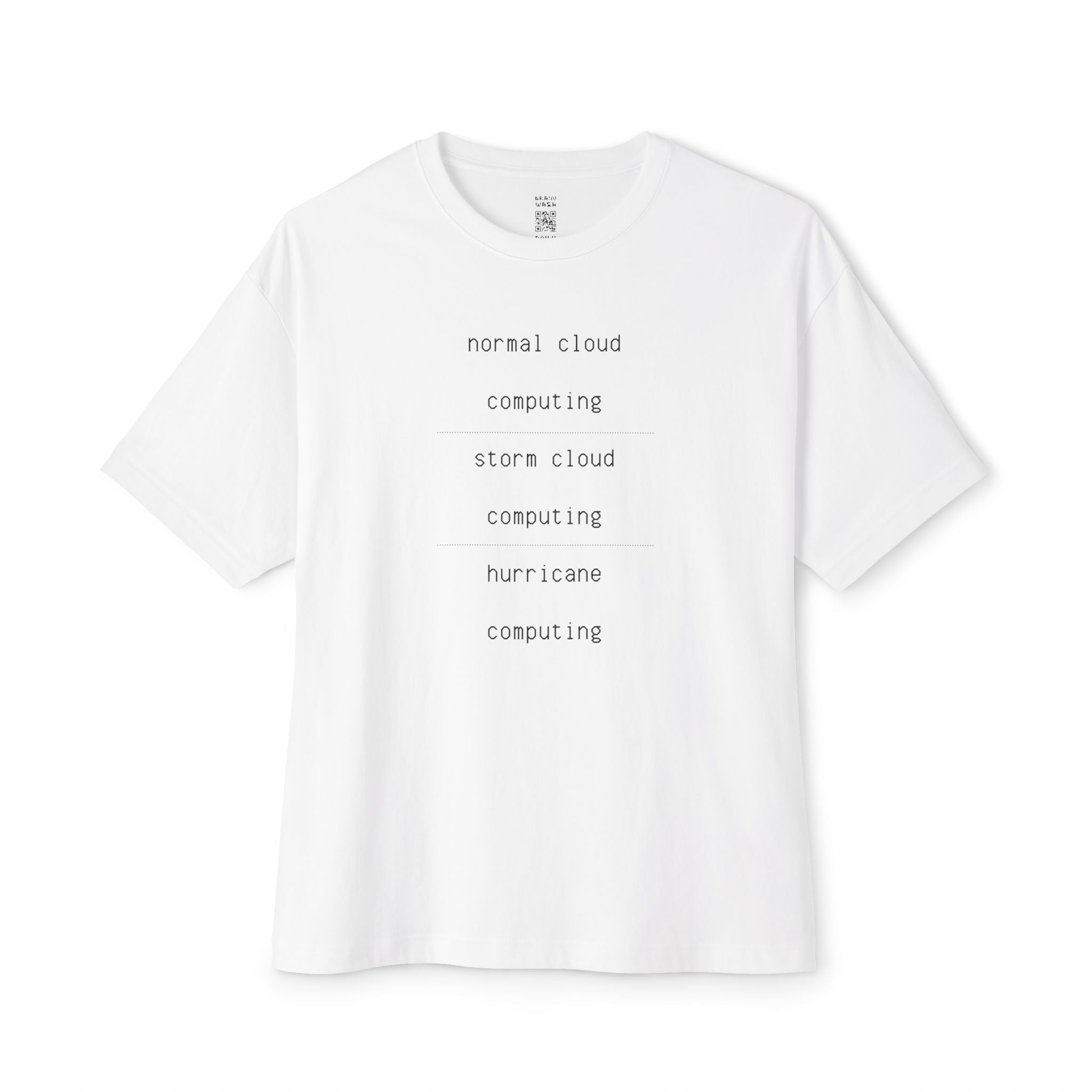 Cloud Computing Oversized Tee