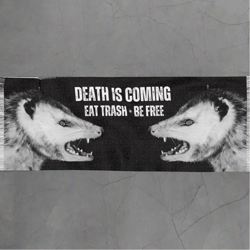 Death Is Coming Eat Trash Be Free Opossum Pashmina