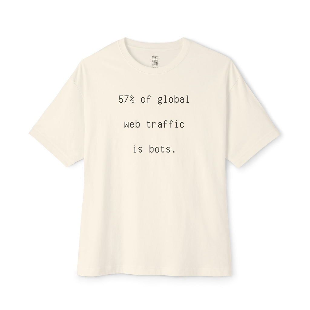 57% Of Global Web Traffic Is Bots Oversized Tee