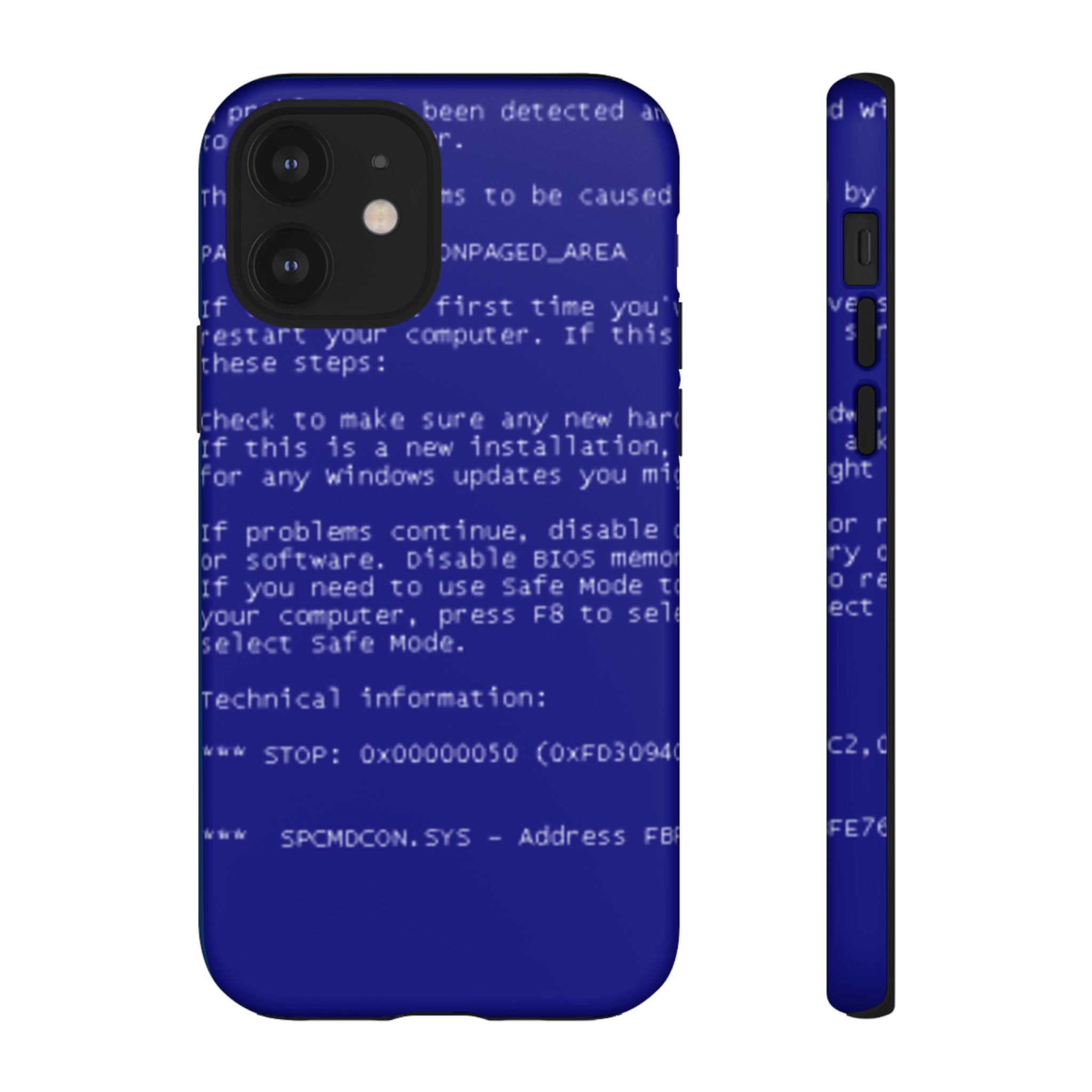 BSoD (Blue Screen of Death) Phone Case