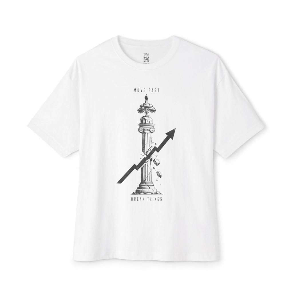 Move Fast Break Things Civilization Pillar Oversized Tee