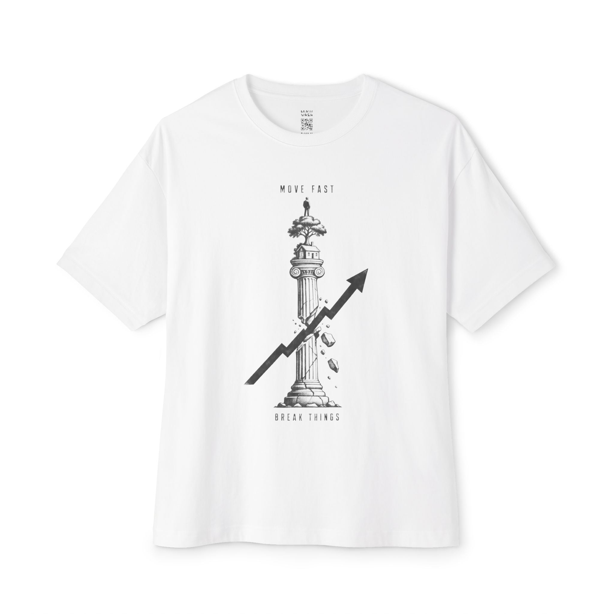 Move Fast Break Things Civilization Pillar Oversized Tee