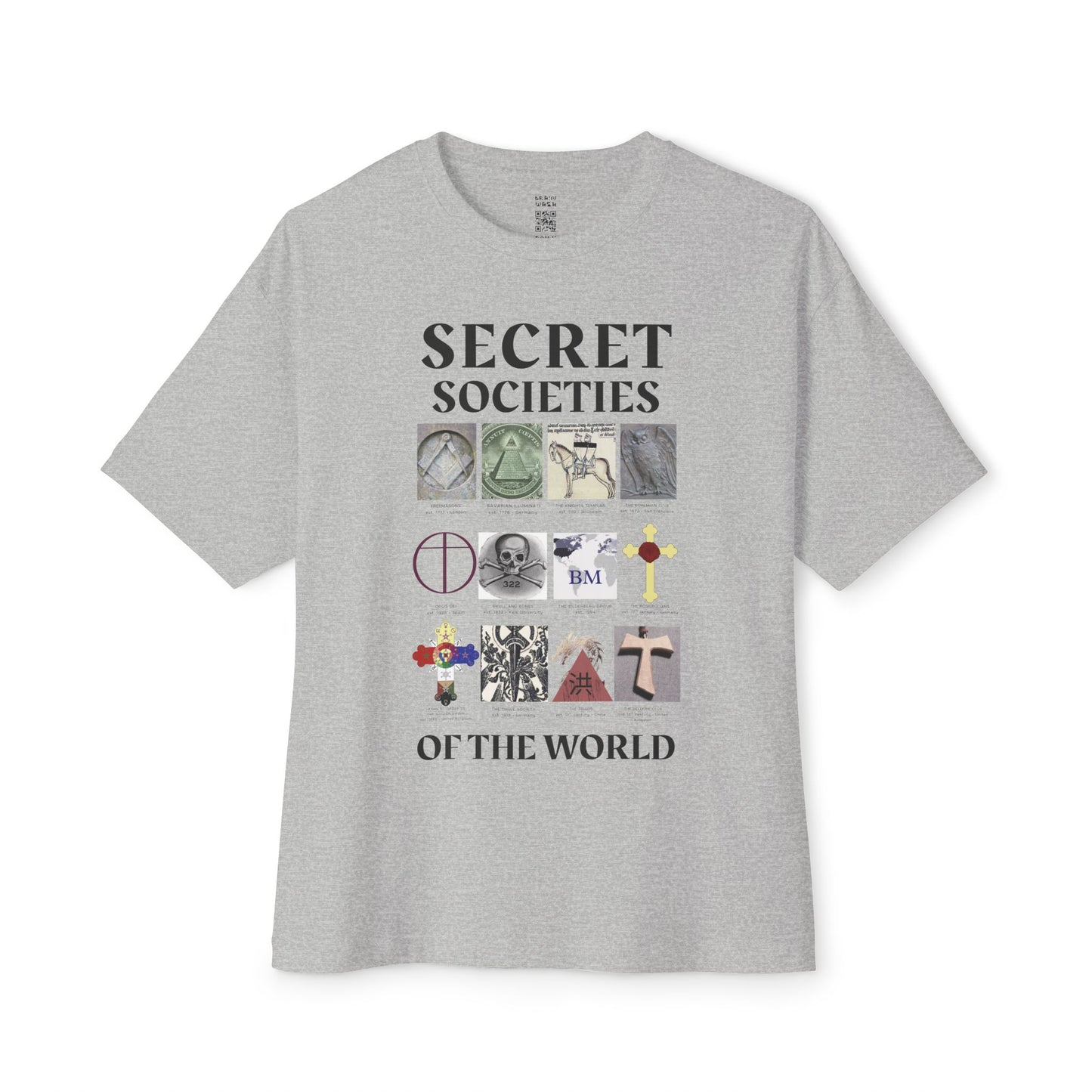 Secret Societies Of The World Oversized Tee