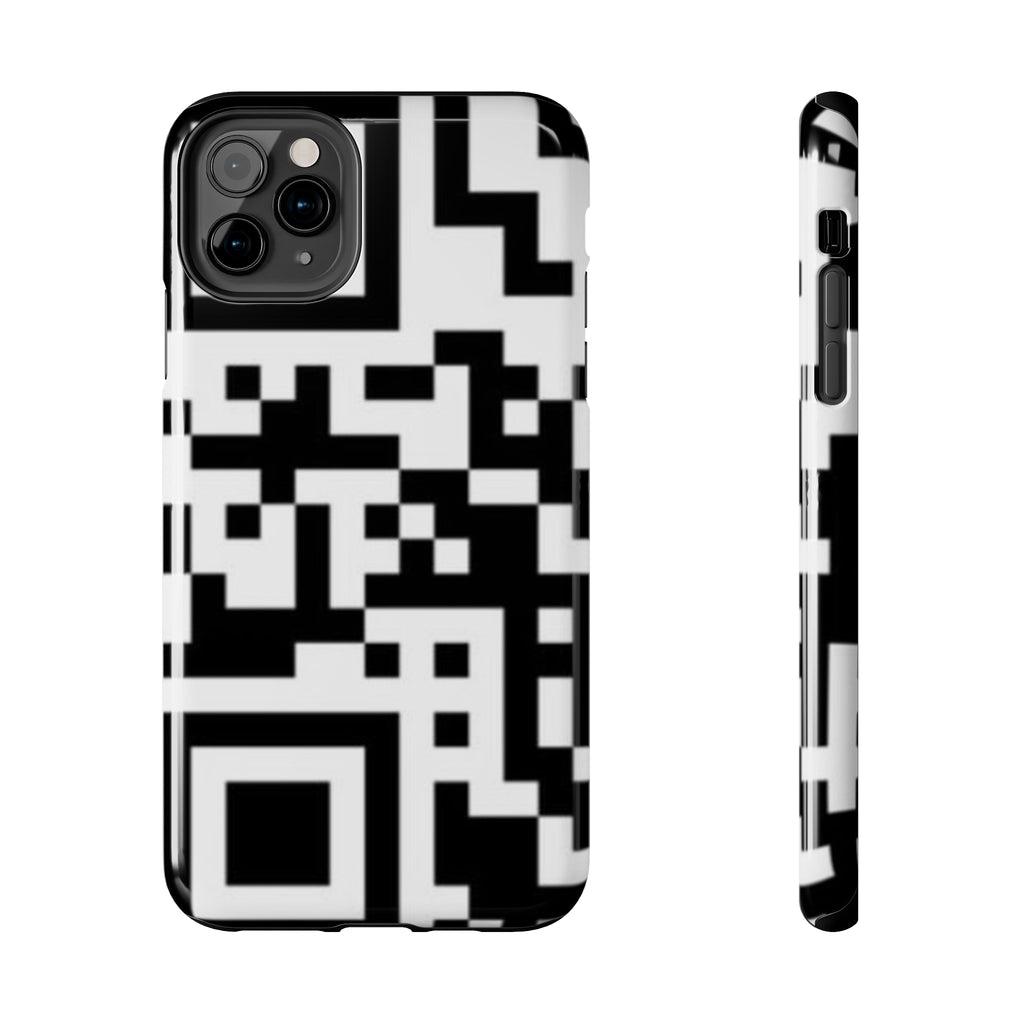 QR Print Tough Phone Case