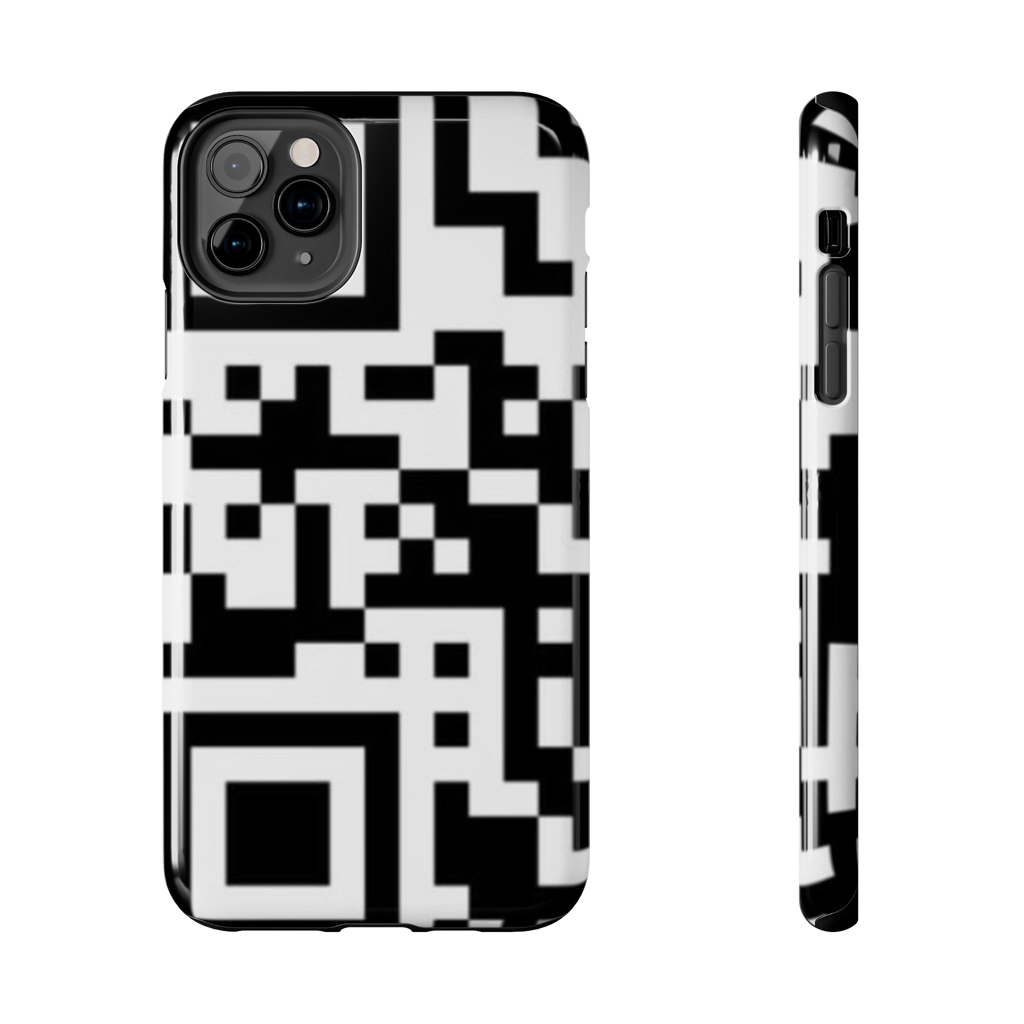 QR Print Tough Phone Case
