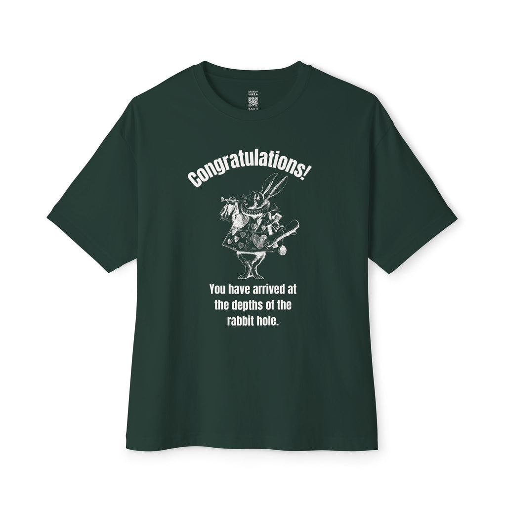 Depths Of The Rabbit Hole Oversized Tee