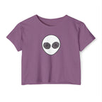 Trippy Alien Head Crop Top