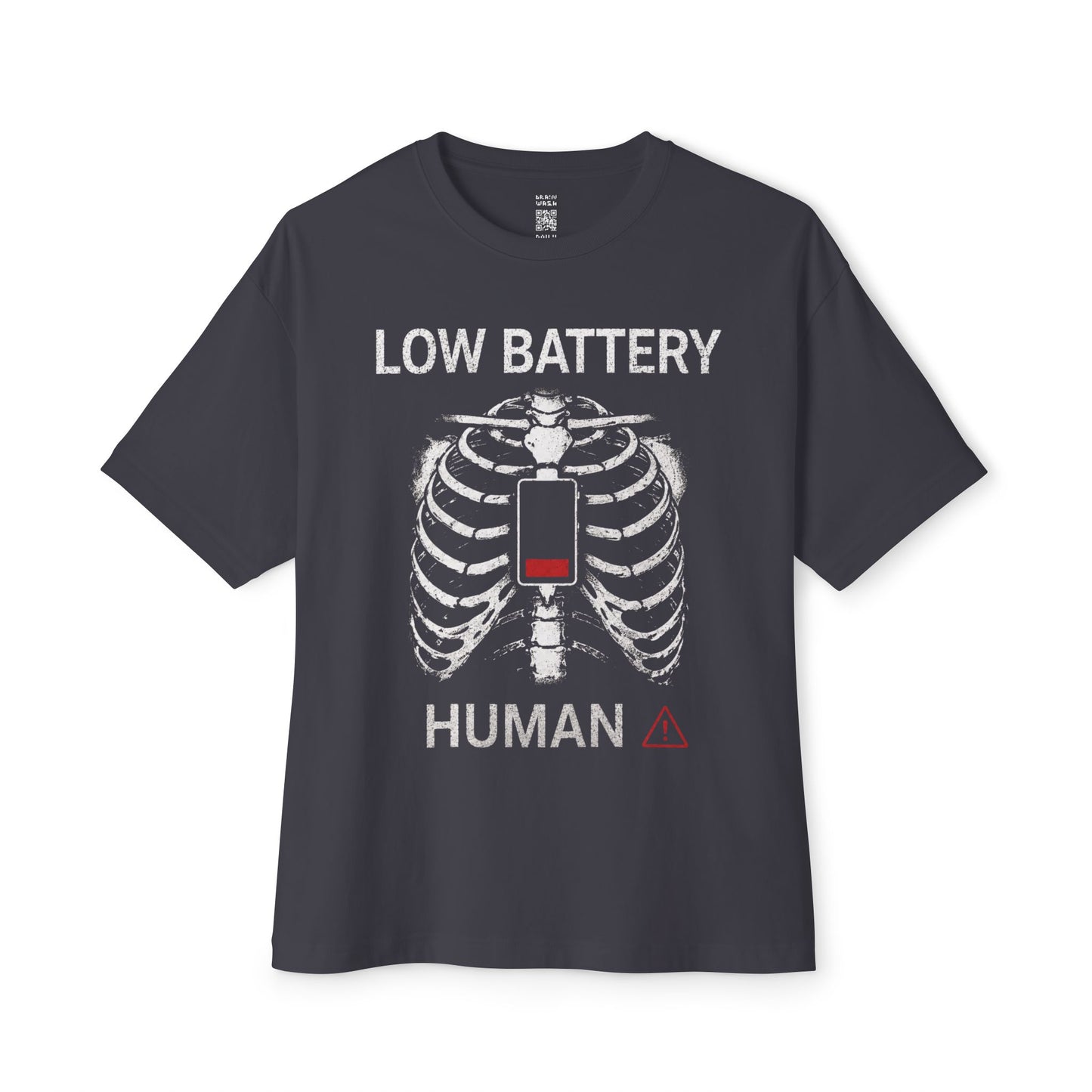 Low Battery Human Oversized Tee