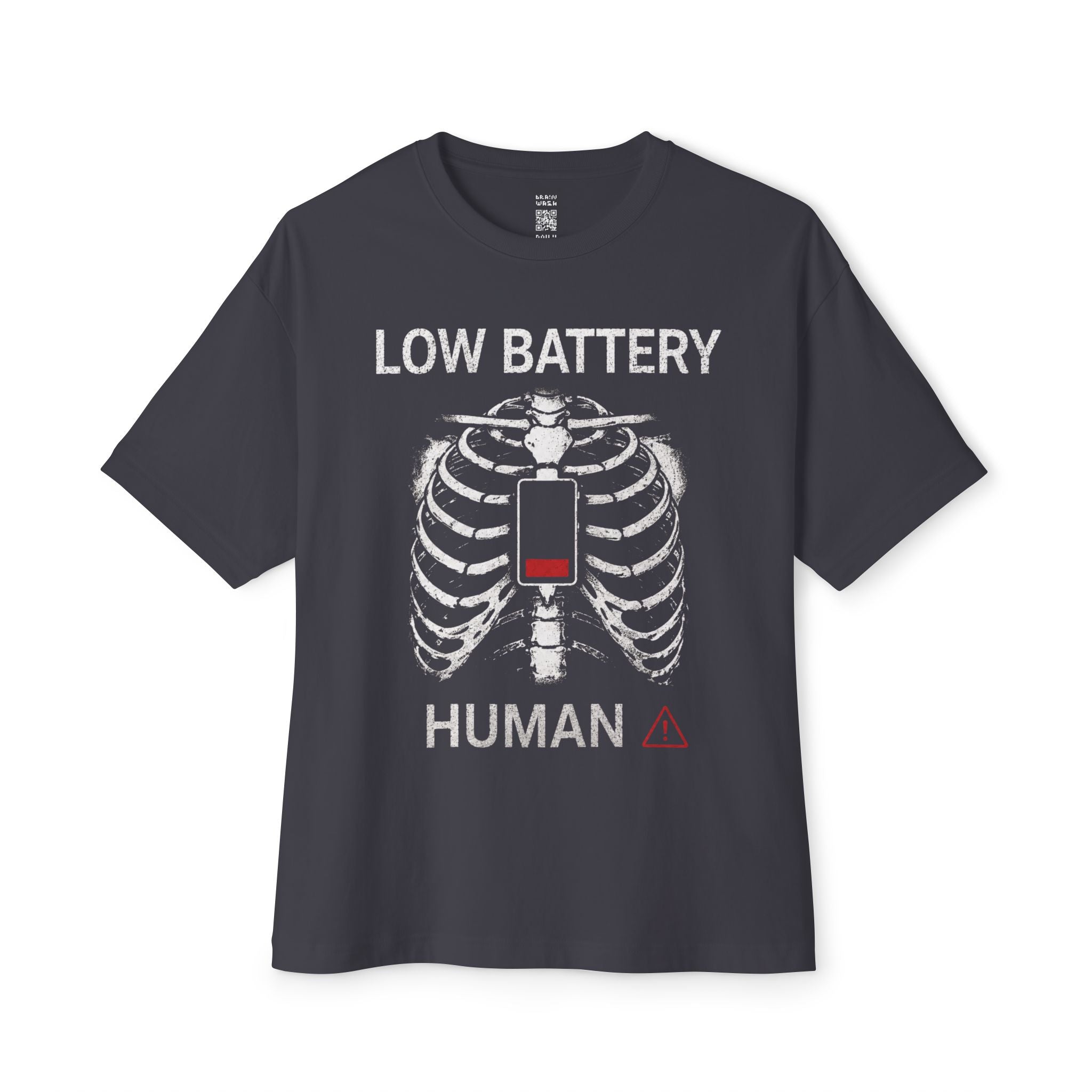 Low Battery Human Oversized Tee