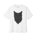 Matrix Eyed Black Cat Oversized Tee