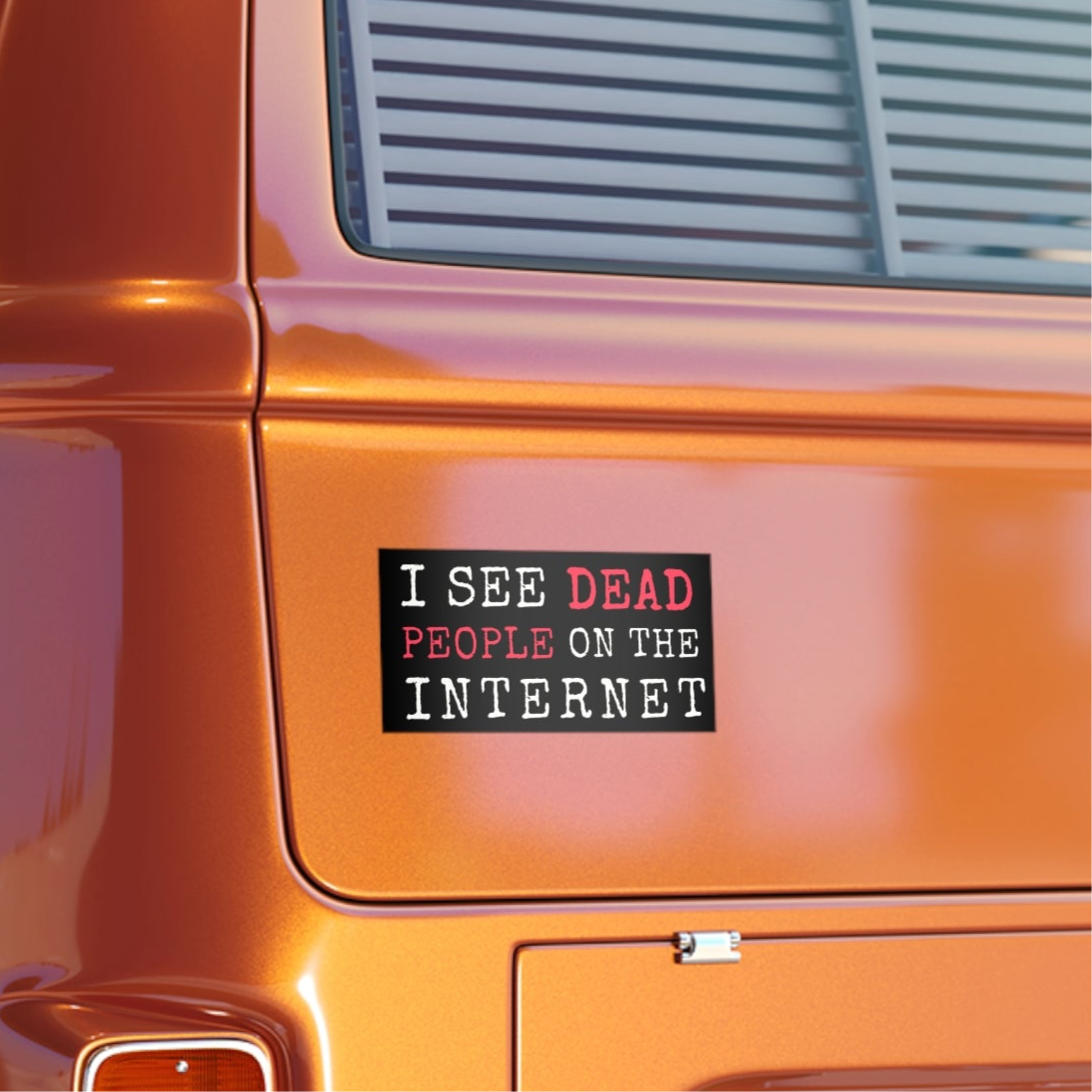 I See Dead People On The Internet Sticker